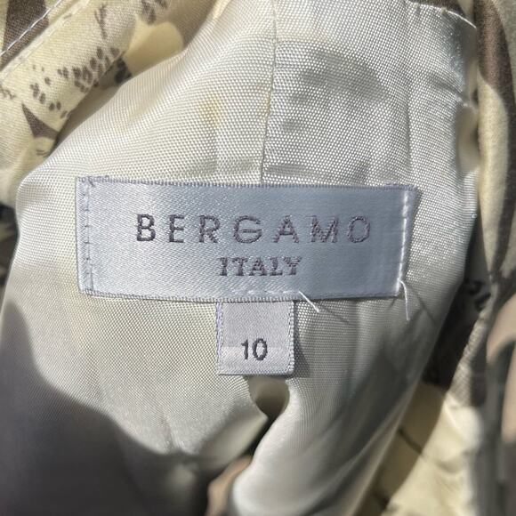 Bergamo Italy Snap Front Neutral Floral Classic Luxury Old Money Blazer 10 - Picture 6 of 7